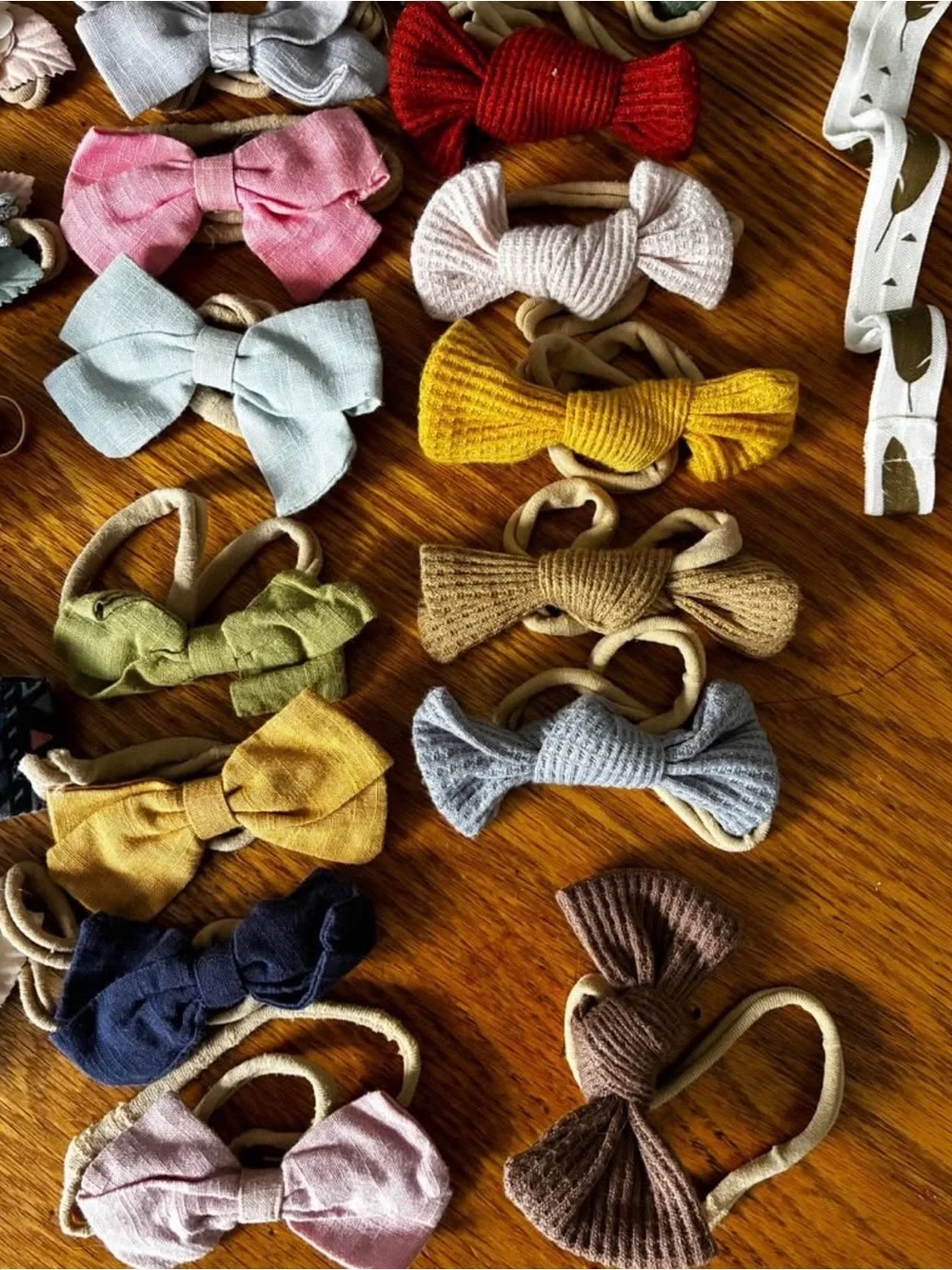 Assorted Baby Toddler Girls' Hair Bows and Soft Headbands (Lot of 45)